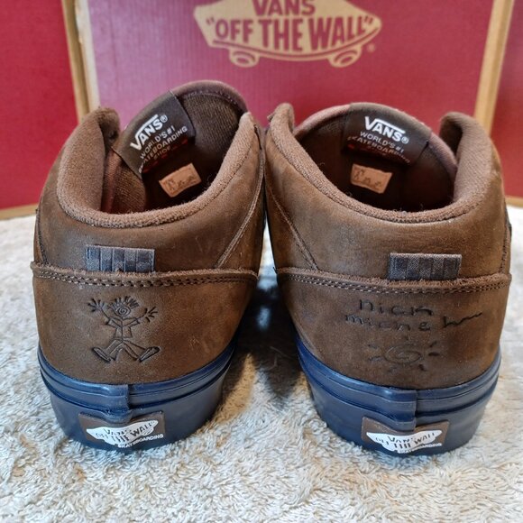 Vans Men's 8.5 Skate Half Cab Nick Michel Navy/Brown Suede VN0A5KYABF1 - Picture 11 of 13